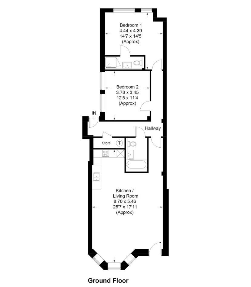 וורטינג Stunning 2 Bed Apartment Sea Views And Parking מראה חיצוני תמונה