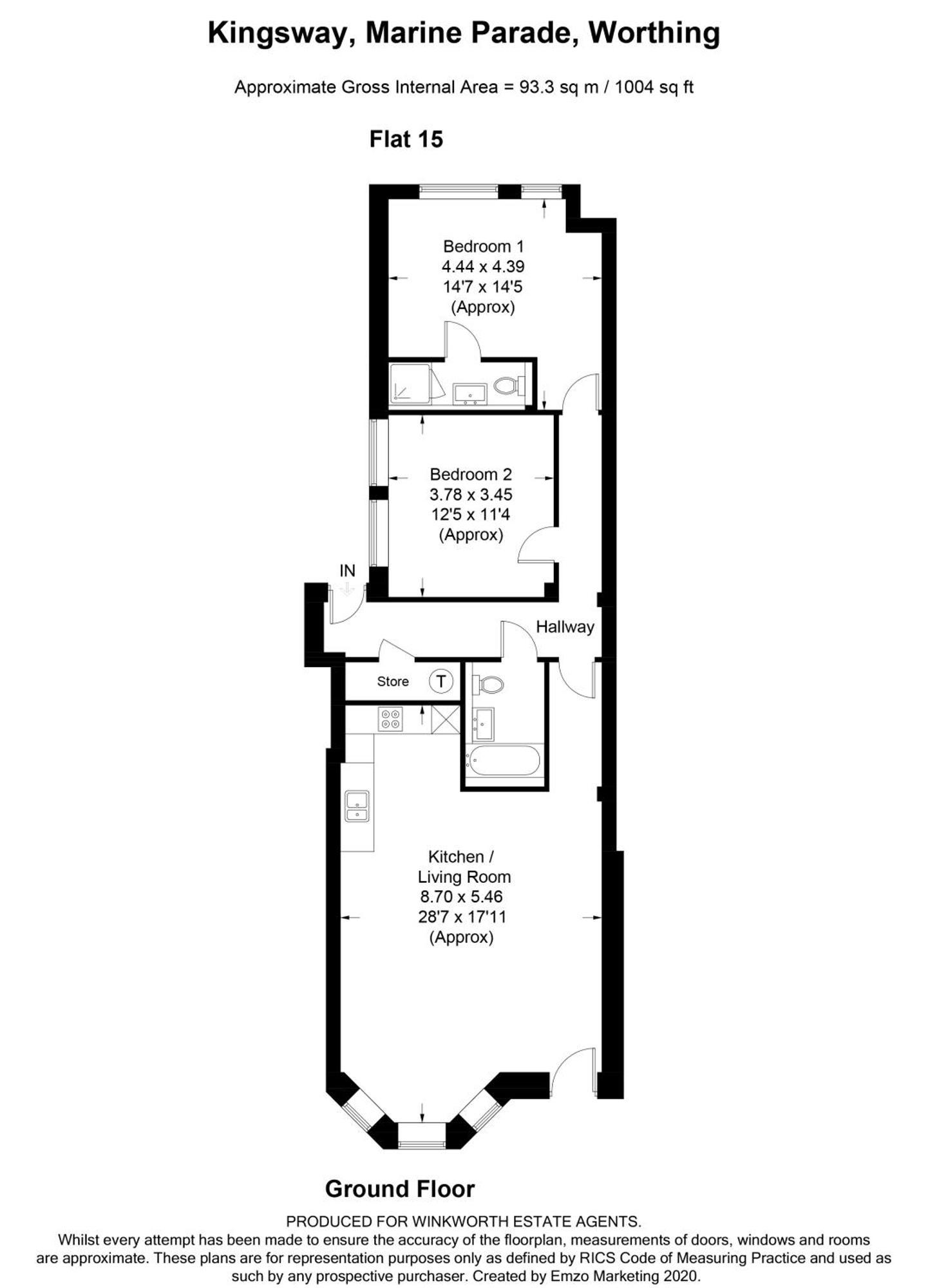 וורטינג Stunning 2 Bed Apartment Sea Views And Parking מראה חיצוני תמונה